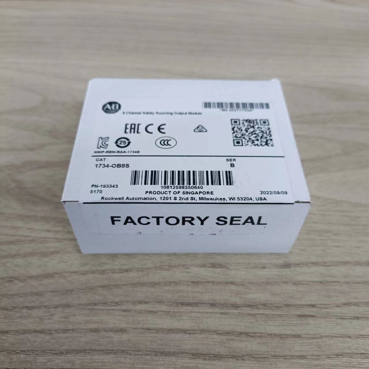 AB 1734-OB8S Point I/O 8 Channel Safety Sourcing Output Module US Free Tax