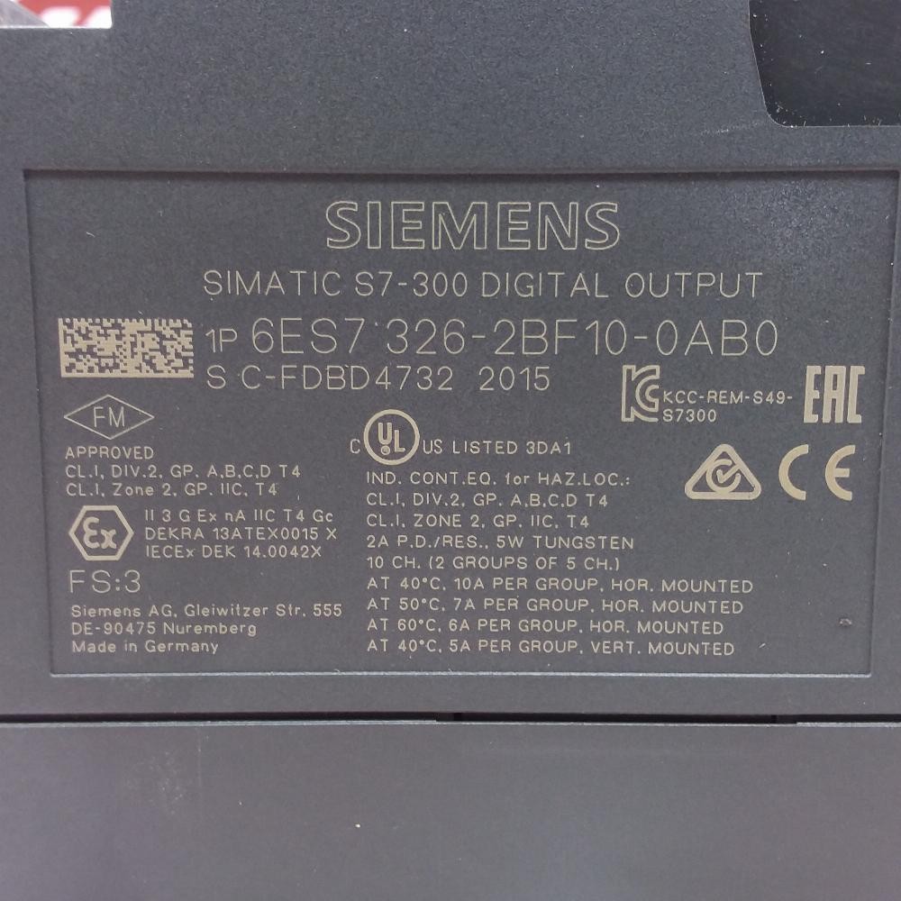 6ES7 326-2BF10-0AB0 | Siemens | Simatic S7, 10 Outputs, 2A, Used