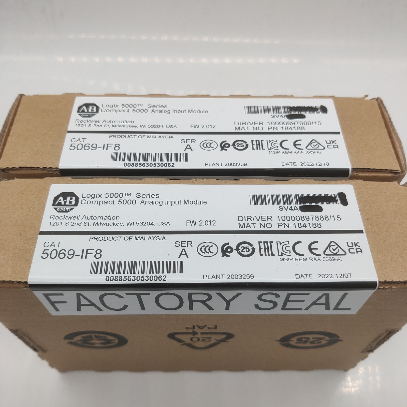 Allen Bradley 5069-IF8 /A Compact 5000 Analog Input Module 5069IF8