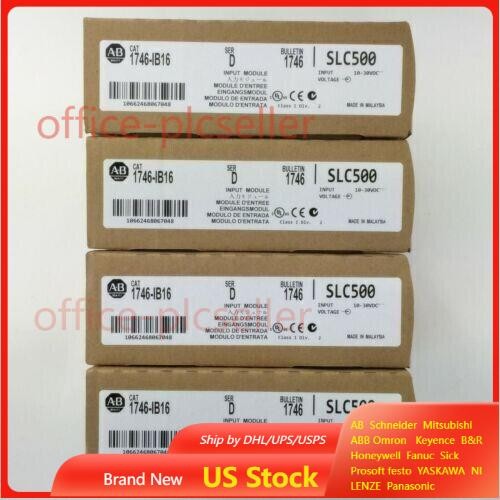1746-IB16 New Factory Sealed 1746IB16 SER D SLC 500 Digital Input Module PLC