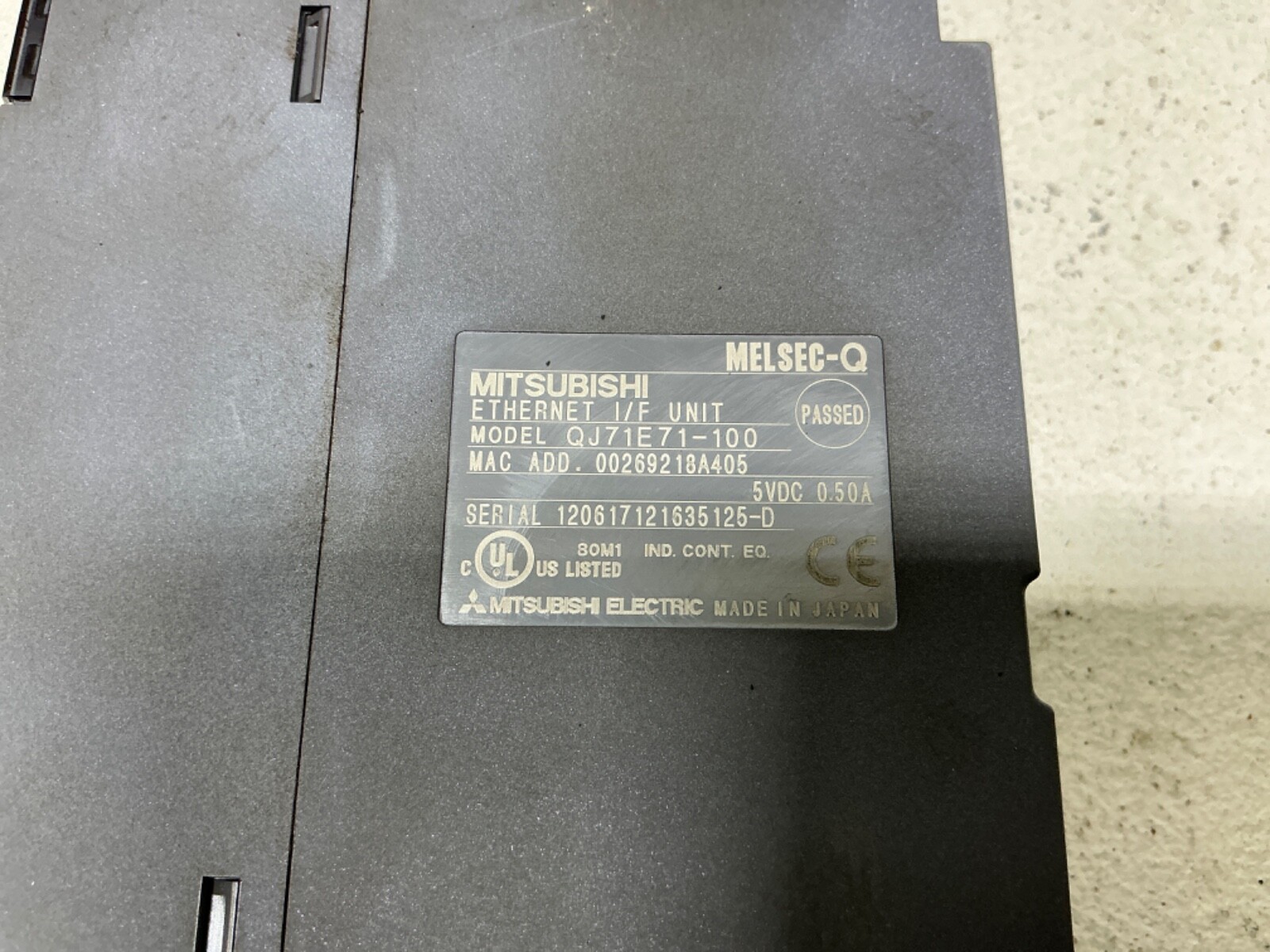 MITSUBISHI Q38B BASE UNIT WITH POWER SUPPLY AND 6 MODULES *SEE DESCRIPTION*