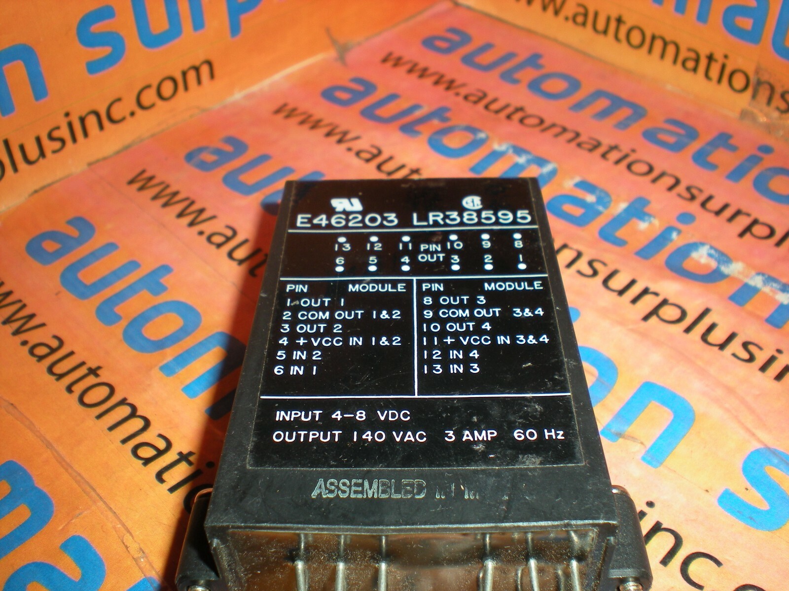 GORDOS OAC-5Q RELAY MODULE OUTPUT: 140VAC 3A 60Hz INPUT: 4-8VDC QUANTITY!! WOW!!