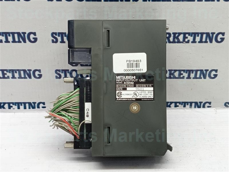 LOT 2 PCS. MITSUBISHI A1SH42 Input/Output Unit DC12/24V 2/5mA 0.1A
