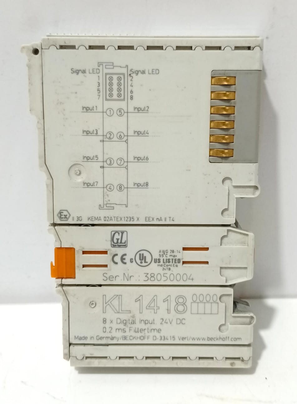 ( Lot of 11x )Beckhoff KL1418, 8 Digital Input Module 24V DC 0.2 ms FILLERTIME