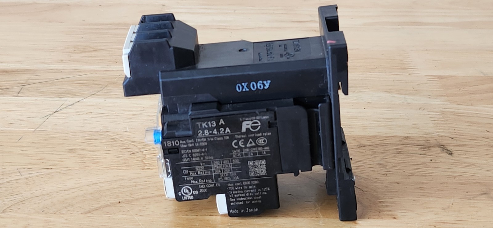 FUJI ELECTRIC TK13A 2.8-4.2A THERMAL OVERLOAD RELAY