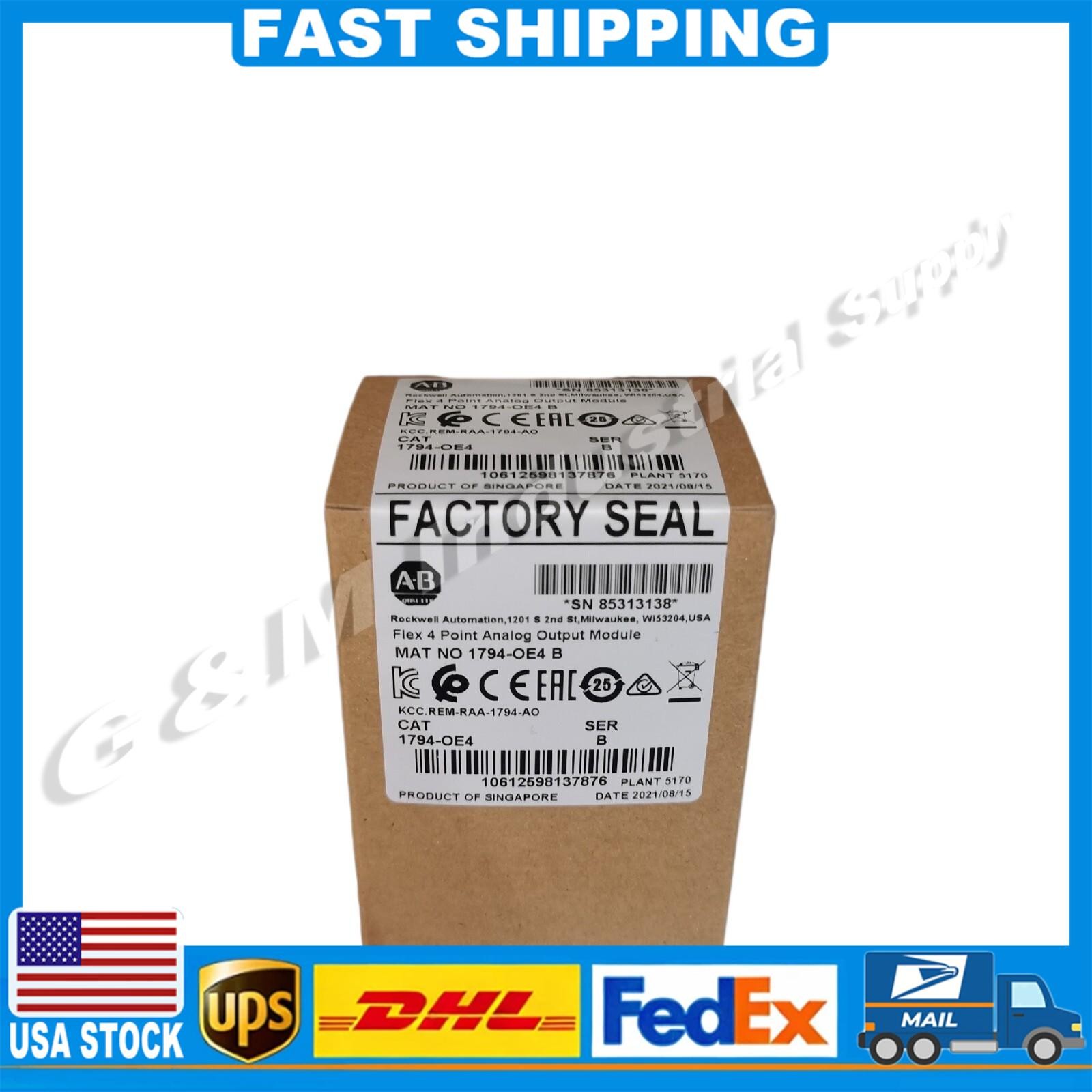 New Factory Sealed AB 1794-OE4 B Flex 4 Point Analog Output Module 1794OE4