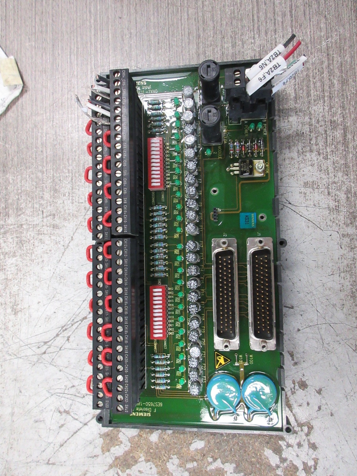 Siemens Failsafe Discrete Input MTA 6ES7650-1AK11-7XX0 24-Ch Used