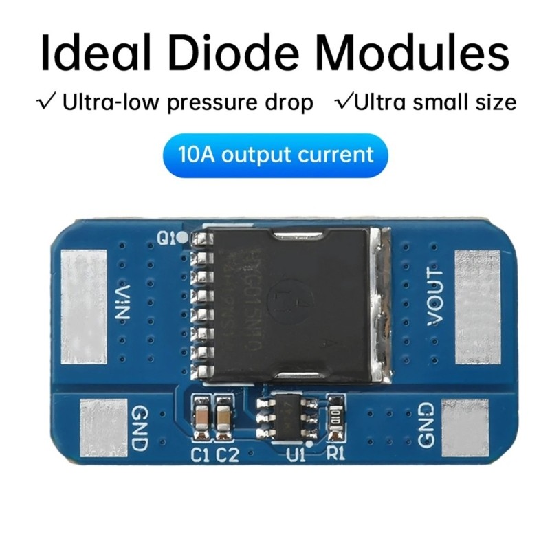 Energy Efficient Diode Module 10A Current Capacity 0.05V Drop Solar Panel Safety