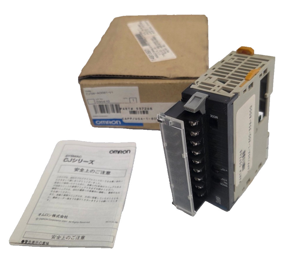Omron CJ1W-AD081-V1 PLC Analog Input Unit, 8 Inputs, -10…10V, 4…20mA, 1:4000