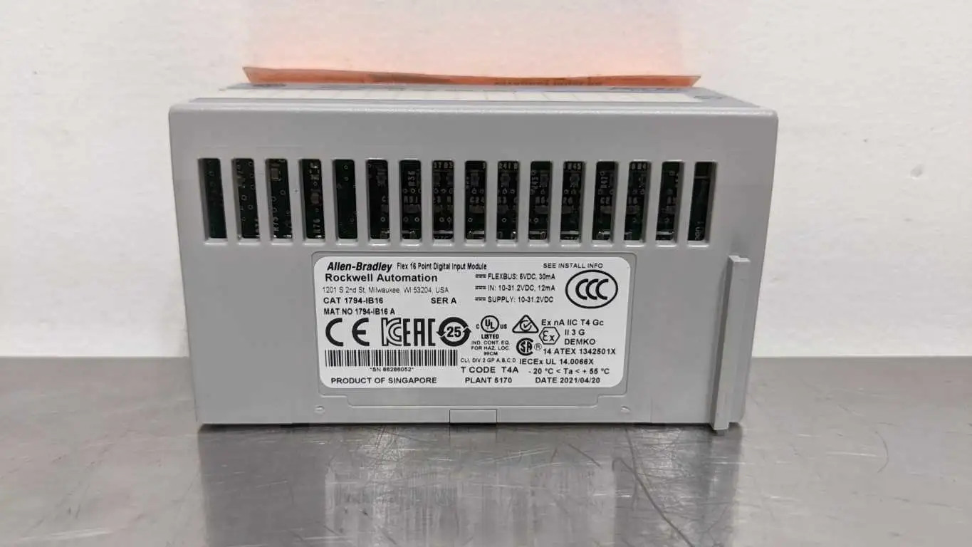 Allen-Bradley 1794-IB16 Flex 16 Point Digital Input Module Ser A Flexbus 5VDC