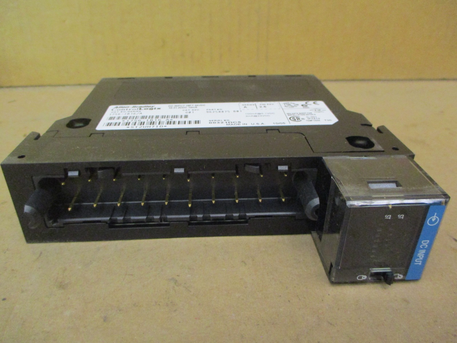 Allen-Bradley Control Logix 1756IB16/A DC INPUT 16PT 24VDC 10-31.2VDC 53670ISU