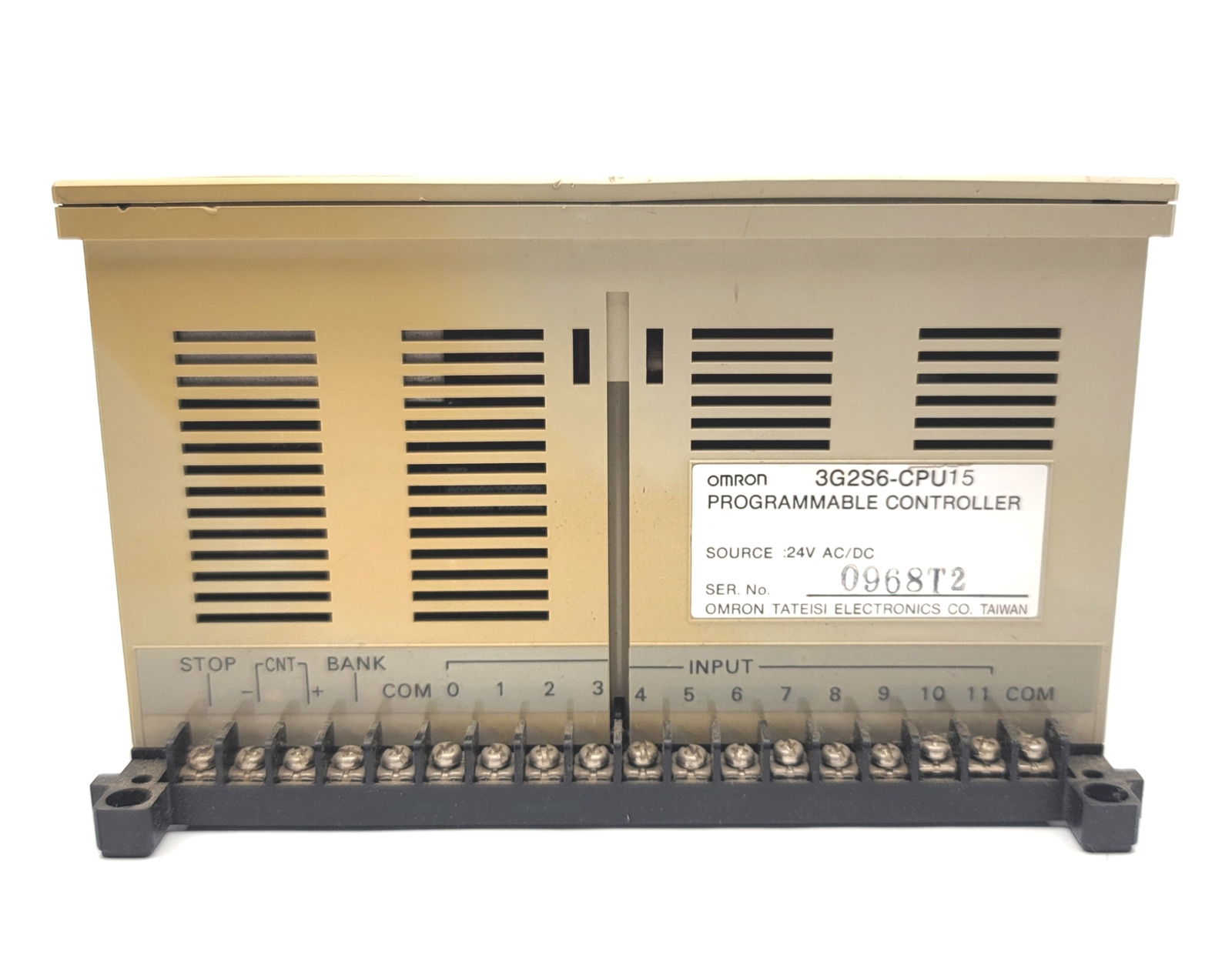 Omron 3G2S6-CPU15 Sysmac S6 Programmable Controller PLC, 12x Inputs, 8x Outputs
