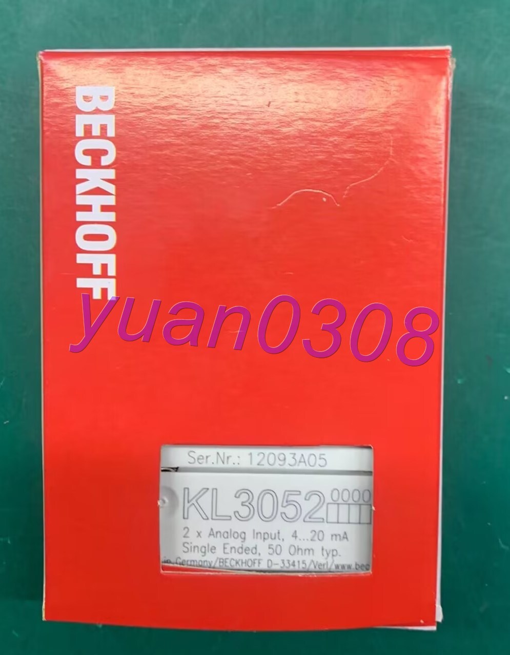 NEW Beckhoff KL3052 Programmable Logic Controller Module Expedited Shipping *Z