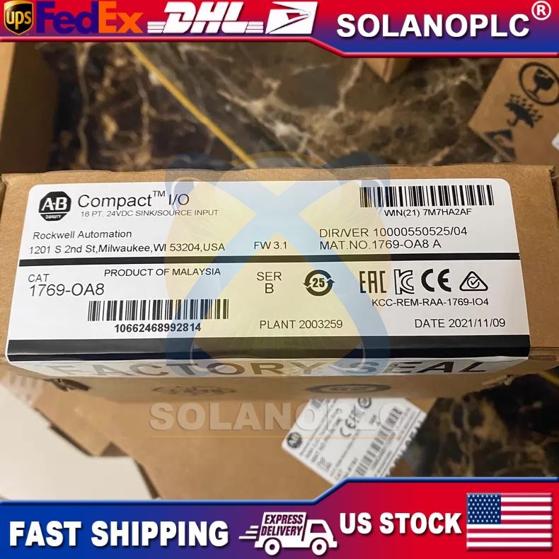 AB 1769-OA8 New Factory Sealed 1769OA8/B CompactLogix PLC Output Module