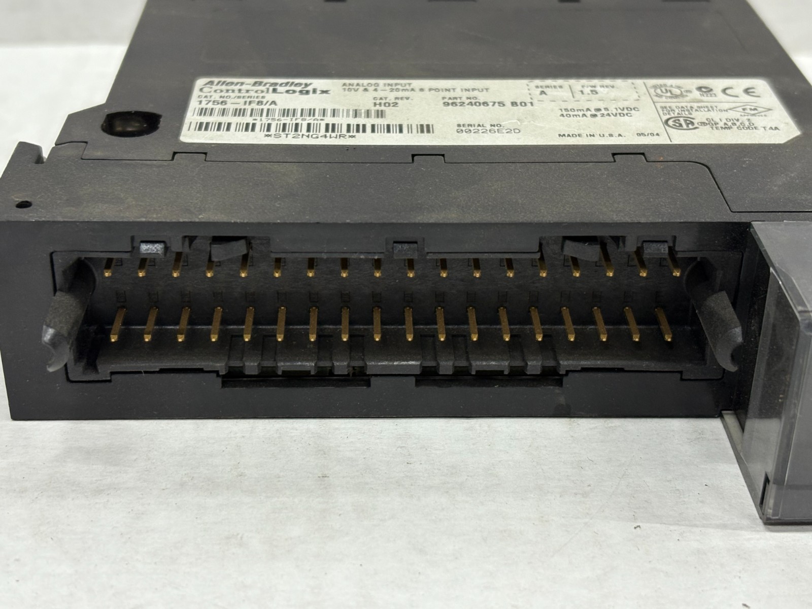 NOS ALLEN BRADLEY 1756-IF8/A CONTROLLOGIX ANALOG INPUT MODULE 150mA @ 5.1VDC