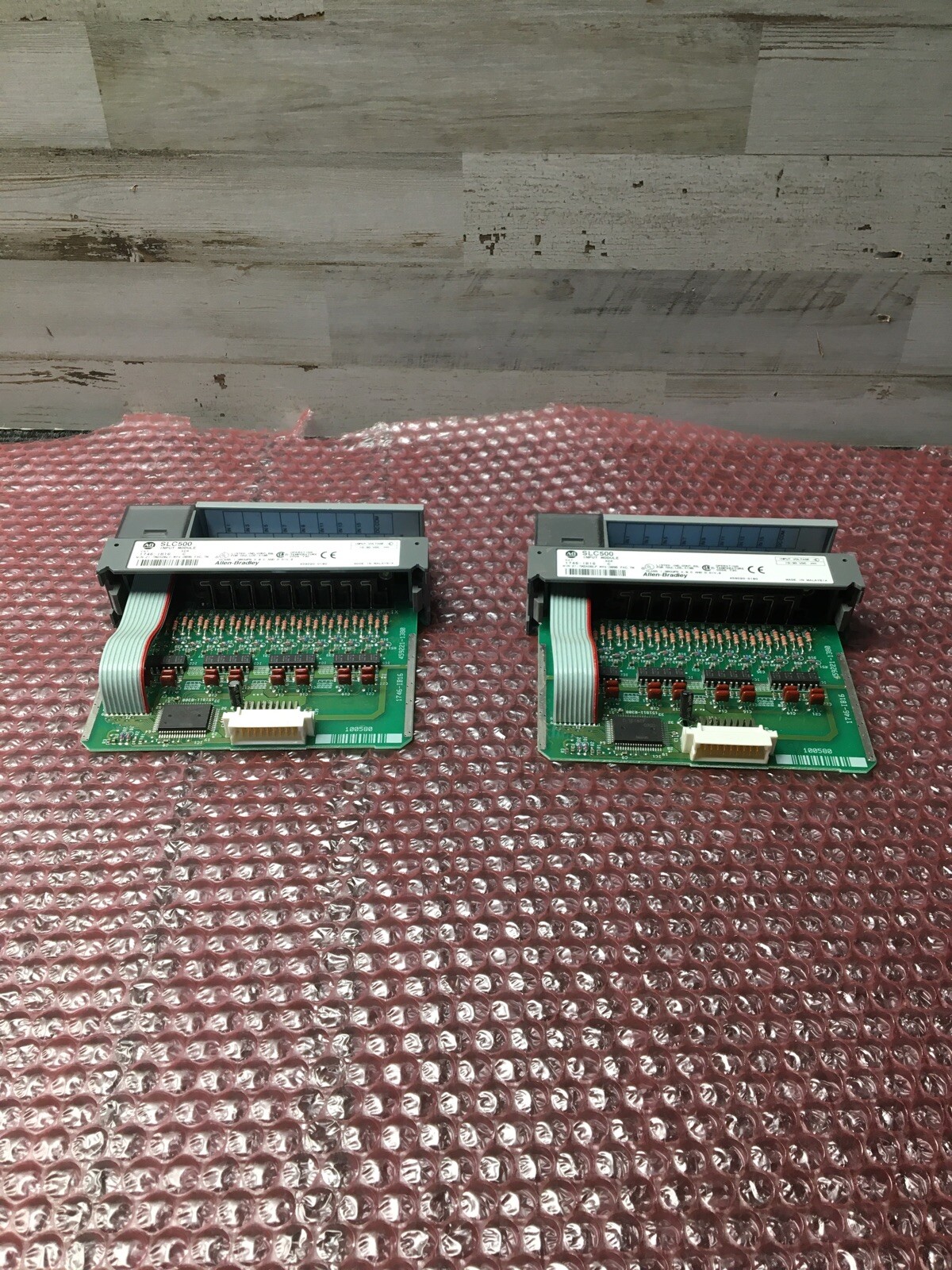 LOT OF 2 ALLEN-BRADLEY 1746-IB16 SLC 500 INPUT MODULE SER C