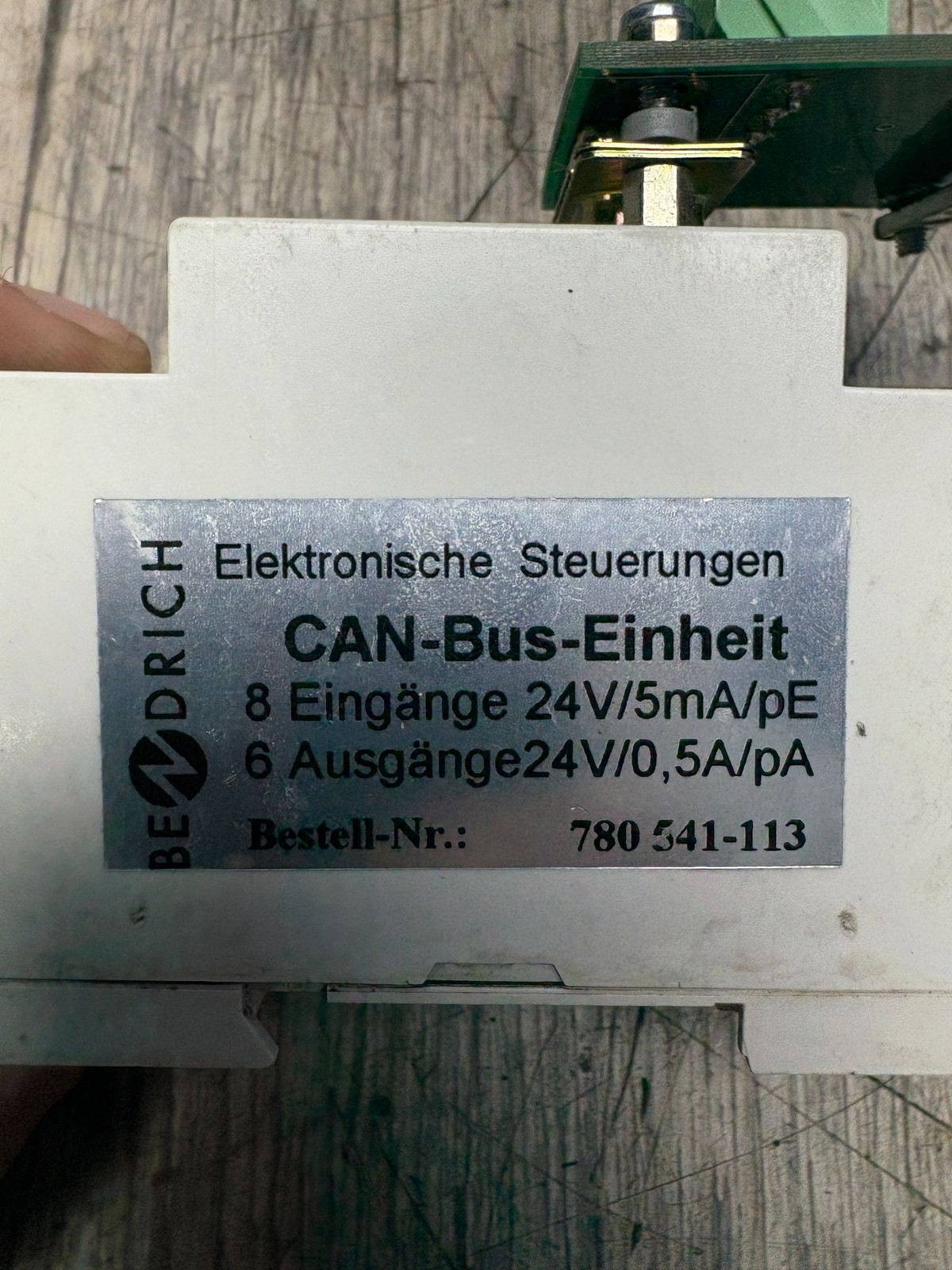 (LOT OF 4) BENDRICH 780-541-113 CAN BUS I/O MODULE 24V 8IN 6OUT PNP