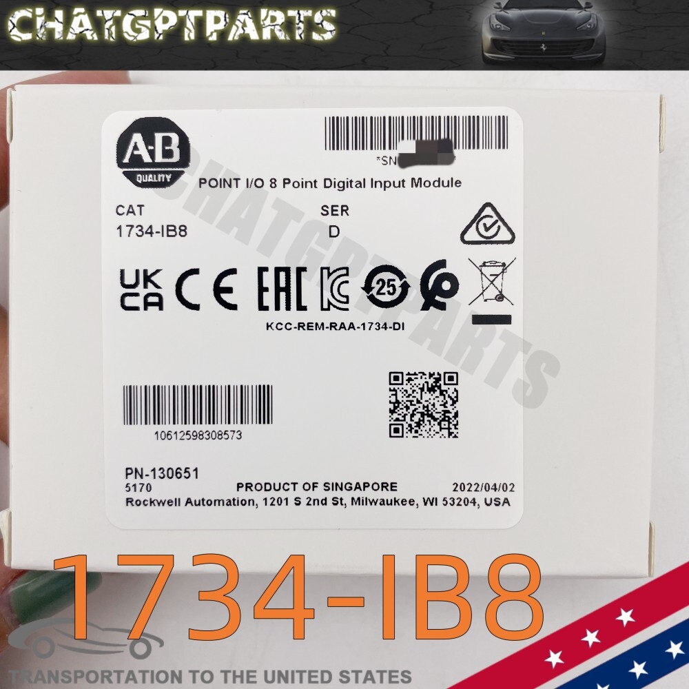 Allen-Bradley 1734-IB8 1734IB8 NEW 8 Point Digital Input Module 1734IB8 New 2022