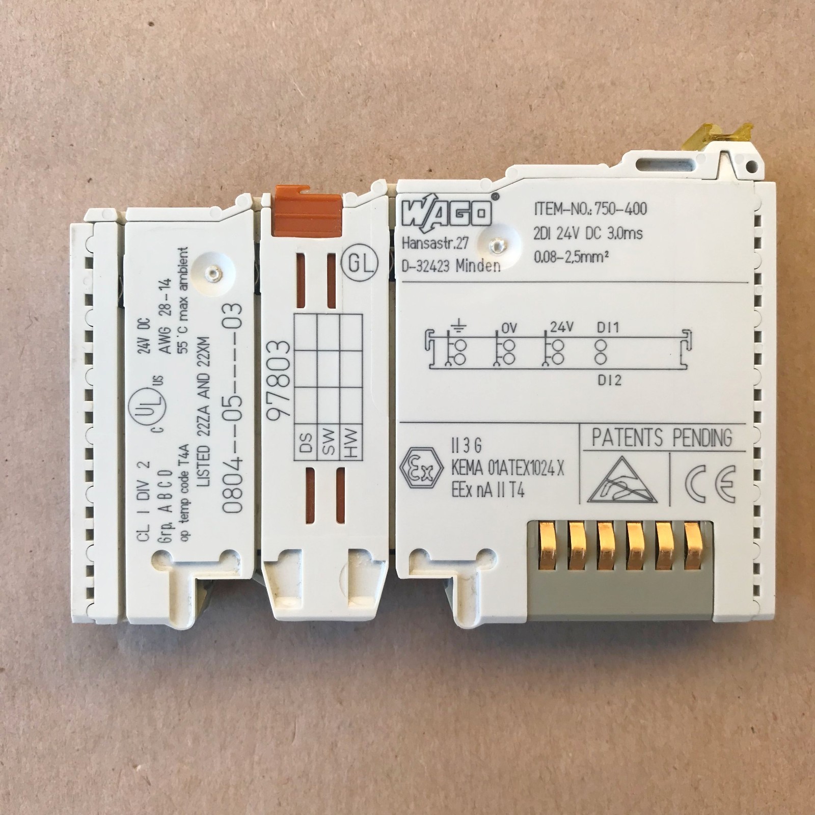 WAGO 750-400 INPUT MODULE