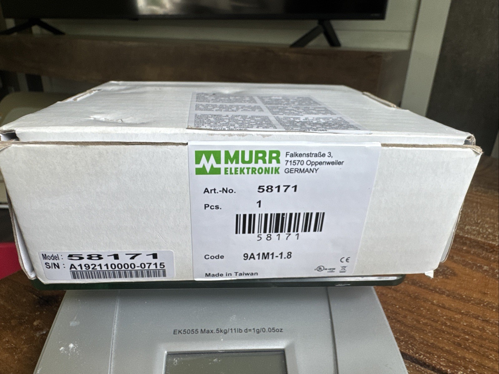 Murr Elektronik NEW In Box PLC 8 Port Unmanaged Switch Tree 8TX Metal 58171