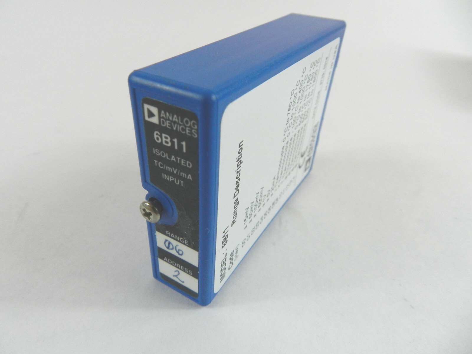 Analog Devices 6B11 Isolated Analog Input Module TC/mV/mA 3