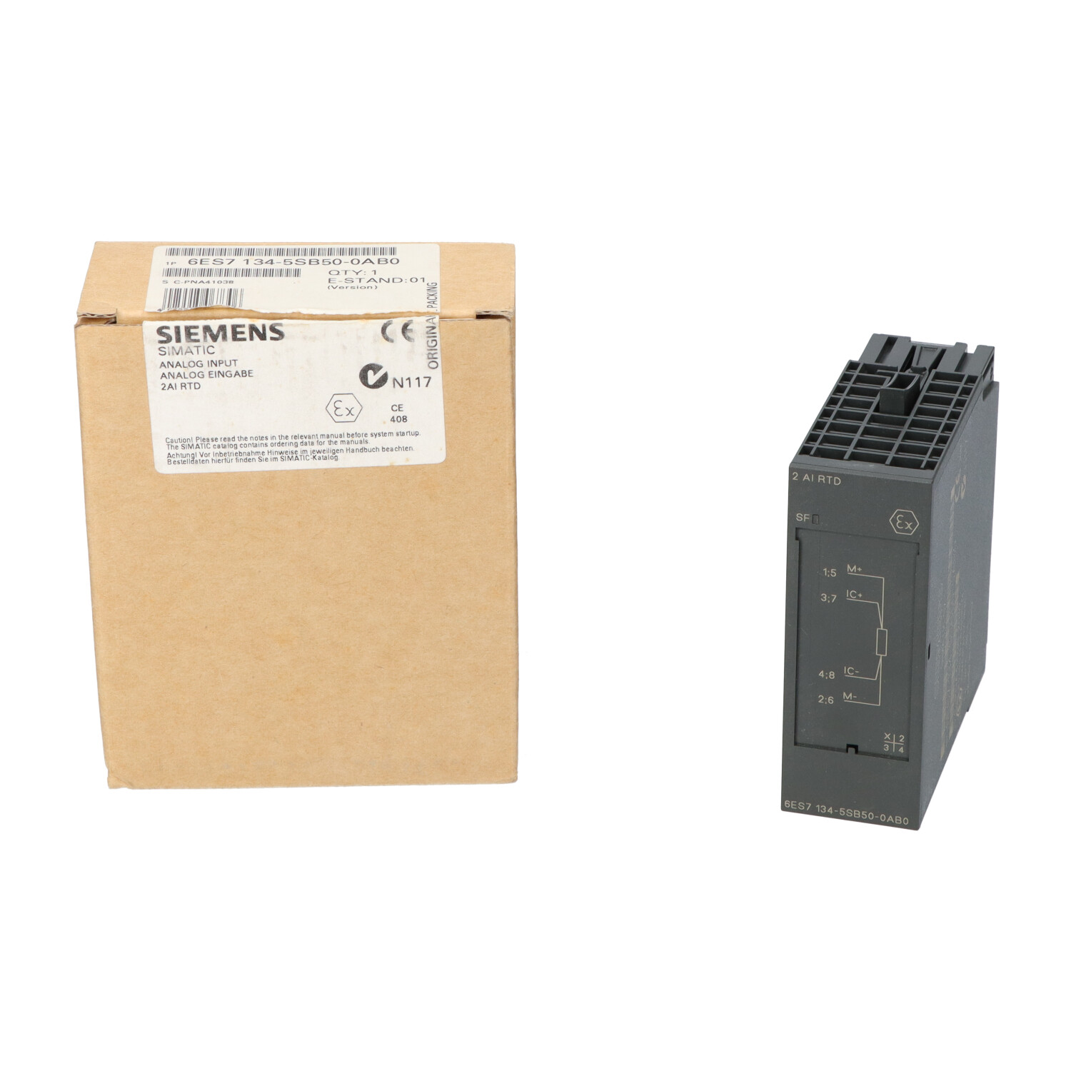 Siemens 6ES7134-5SB50-0AB0 SIMATIC DP Analog Input Module New NFP