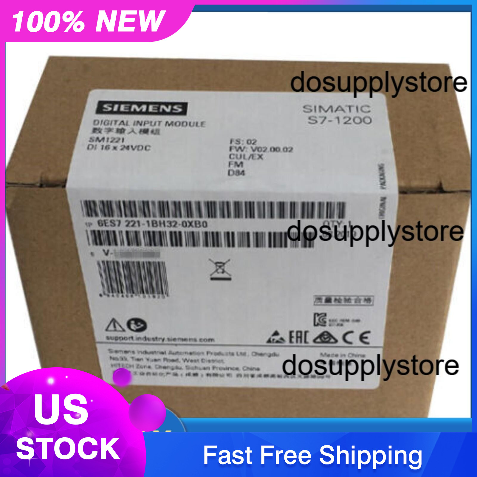 New Siemens 6ES7 221-1BH32-0XB0 6ES7221-1BH32-0XB0 S7-1200 Digital input SM 1221