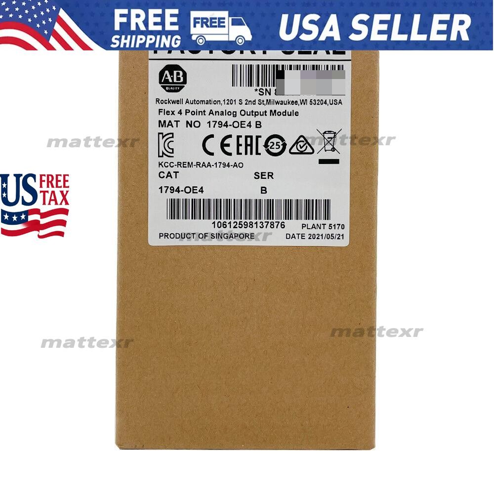 New AB 1794-OE4 SER B Flex 4 Point Analog Output Module 1794OE4 US Free Tax