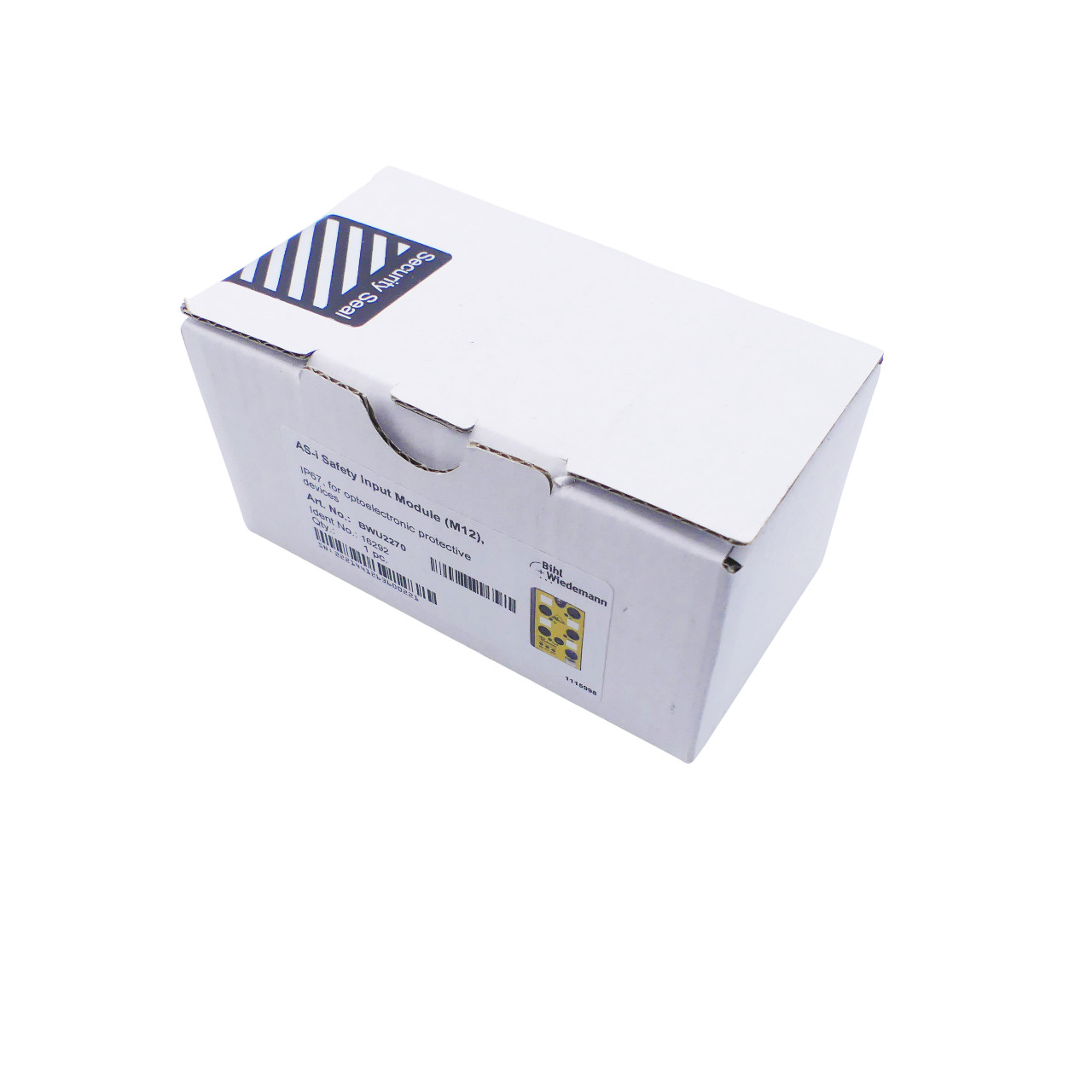 BIHL+WIEDEMANN BWU2270 ASi Safety Input Module, IP67, M12 1SE/2A 16292 -SEALED-