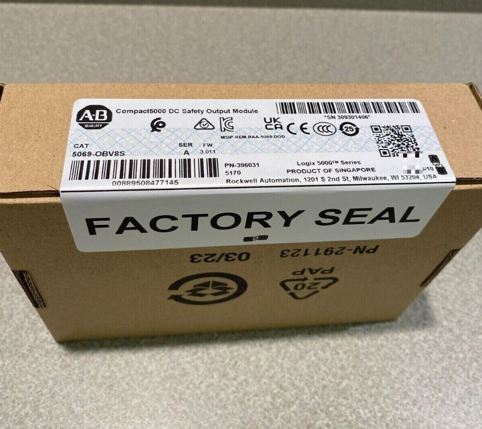 New Factory Sealed AB 5069-OBV8S Compact I/O 8-Ch 24VDC Output Free Shipping