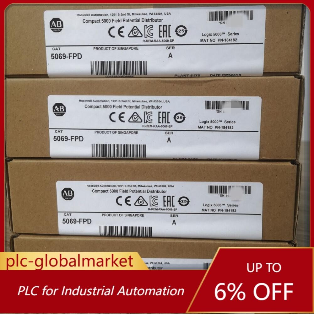 New in Box Factory Sealed AB 5069-FPD Potential Distributor US Free Tax