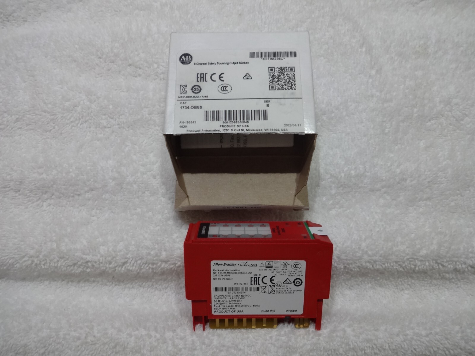 Allen-Bradley 1734-OB8S Ser B 8 Channel Safety Sourcing Output Module New Sealed