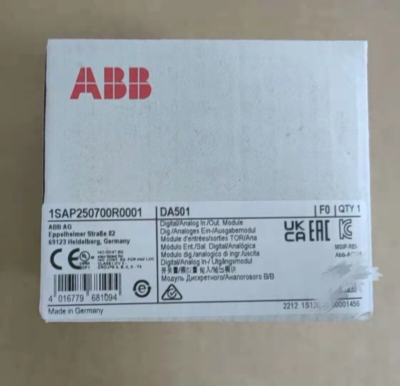 1pc ABB DA501 Digital/analog I/O module 1SAP250700R0001