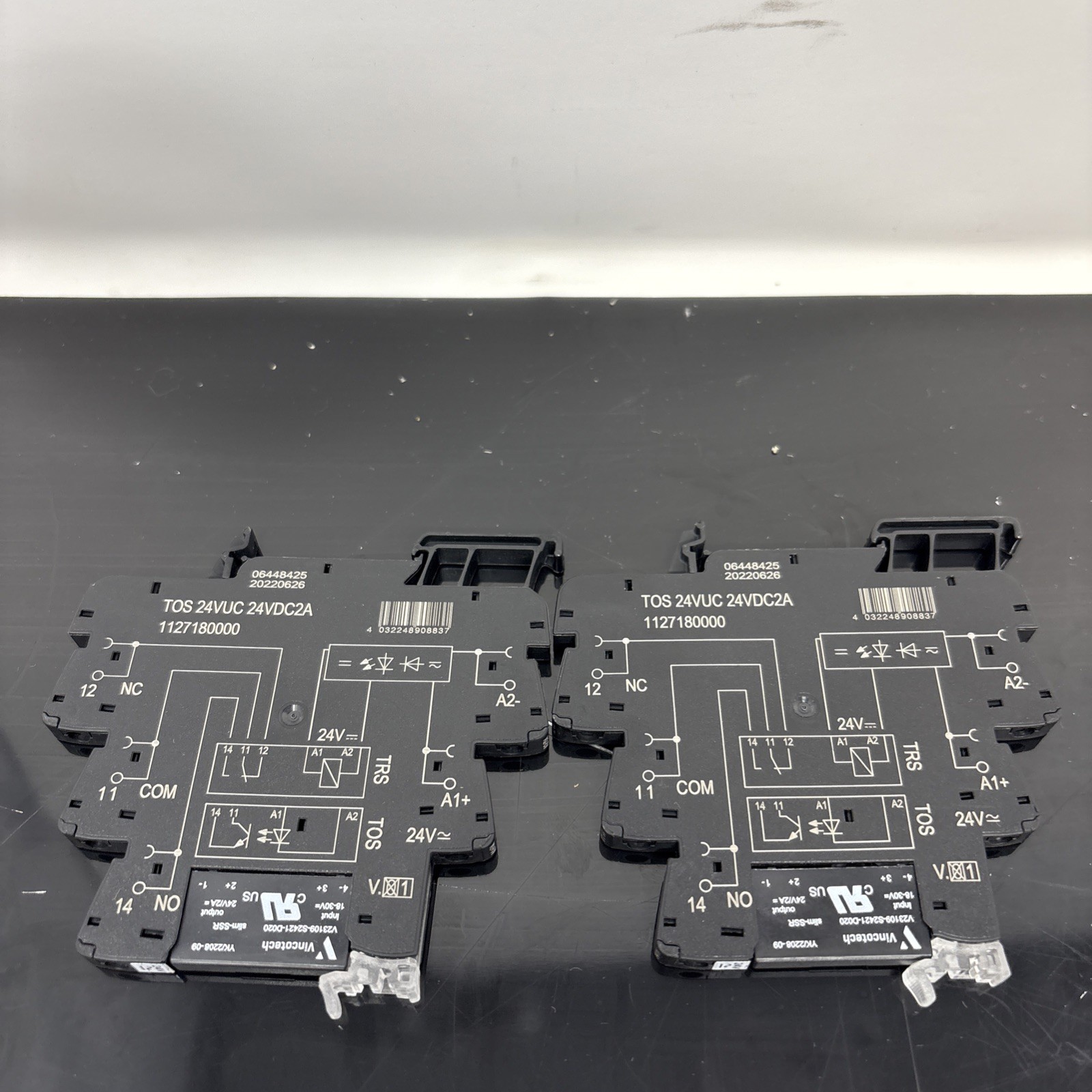 WEIDMULLER relay module D-32758 TOS 24VUC 24VDC2A 1127180000 Qty.2