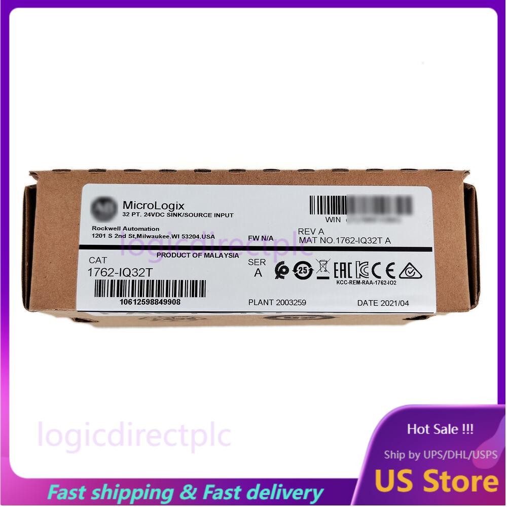 New Sealed Allen-Bradley 1762-IQ32T SER A MicroLogix 32 Point 24VDC Input Module