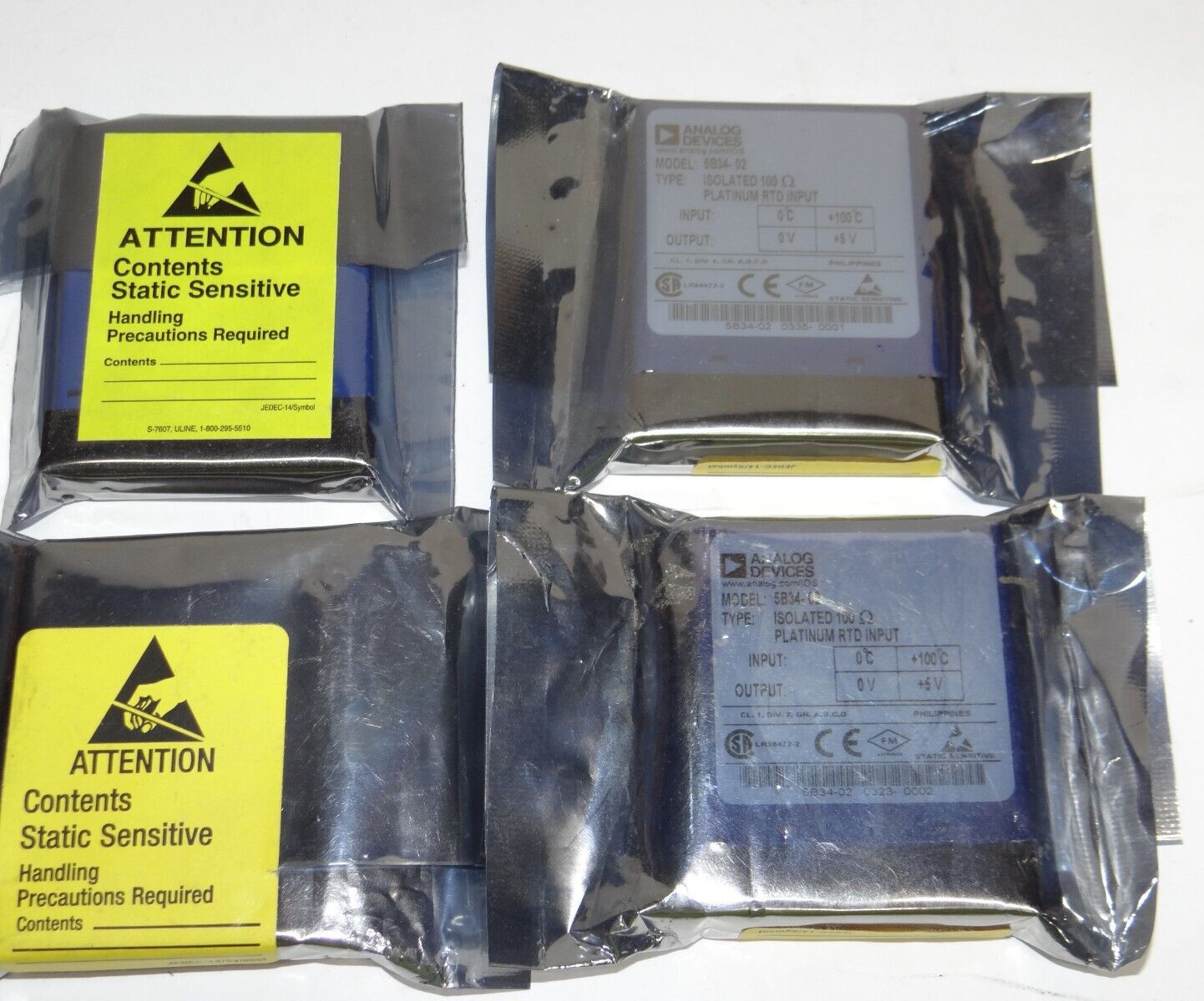 Lot of (6) ANALOG DEVICES 5B34-02 ISOLATED RTD INPUT MODULE New