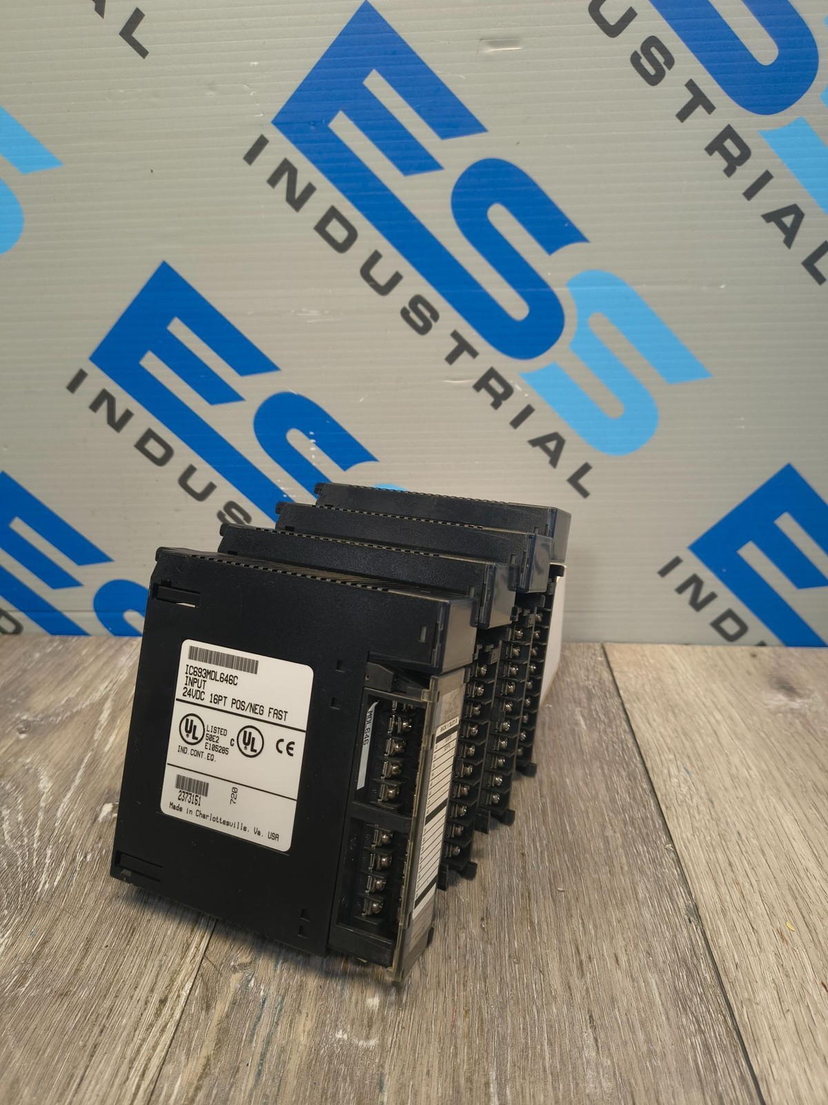 (LOT OF 4) GE FANUC IC693MDL646C INPUT MODULES 24VDC 16PT POS/NEG
