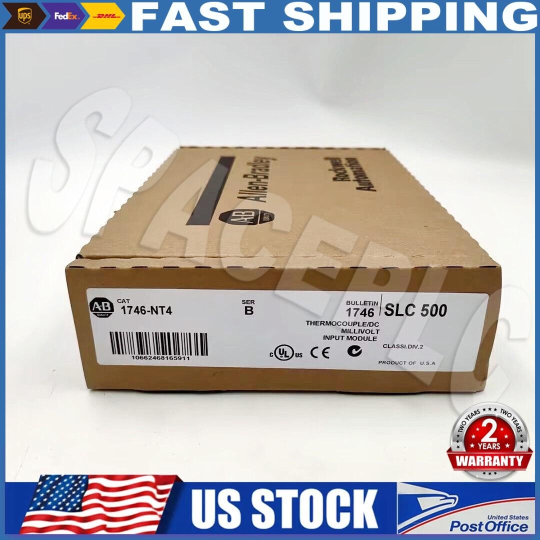 New Factory Sealed Allen-Bradley 1746-NT4 SER B SLC 500 PLC Input Module 1746NT4