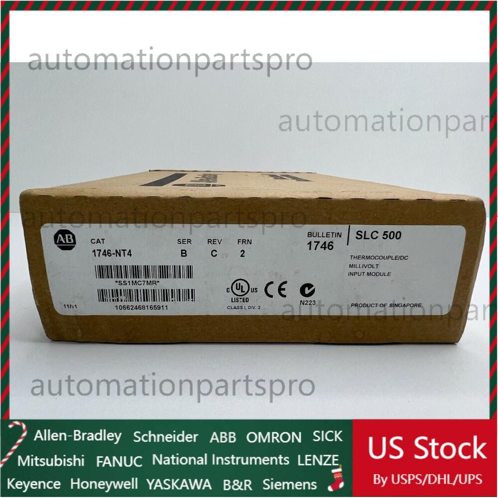 New Factory Sealed AB 1746-NT4 SLC 500 Input Module PLC 1746NT4 US Free Tax
