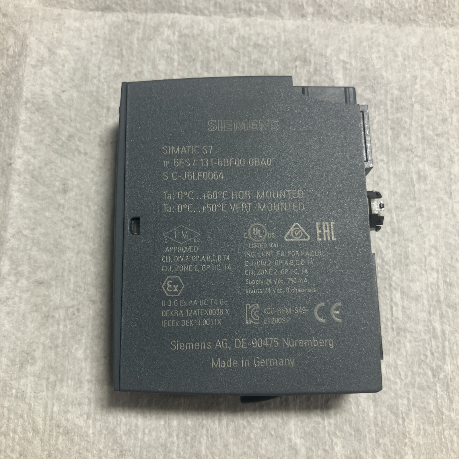 Siemens 6ES7 131-6BF00-0BA0 Simatic S7 Digital Input Module. 3E-41*BOX*
