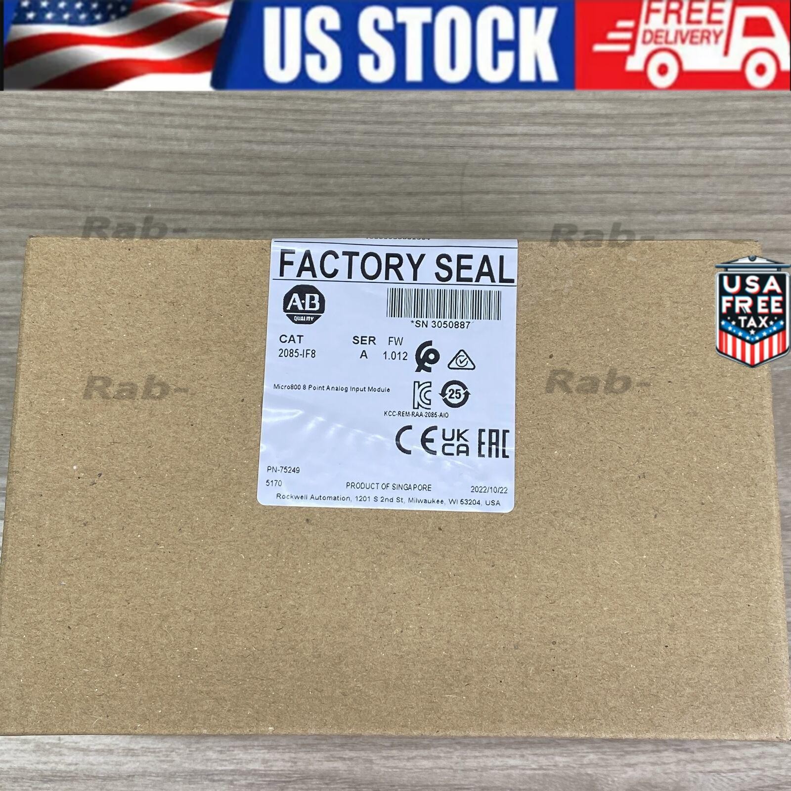 New AB 2085-IF8 Micro800 8 Point Analog Input Module 2085-IF8 Factory Sealed
