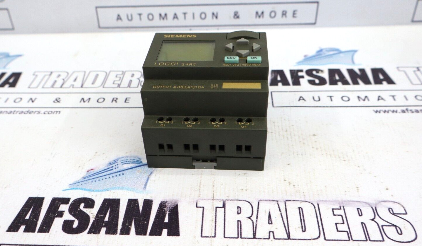 Siemens Logo! 24RC 6ED1 052-1HB00-0BA5 Input 8 Output 4 Module 10A