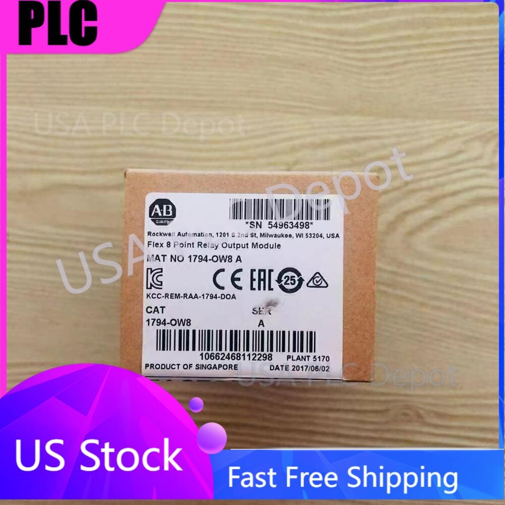 AB New Factory Sealed 1794-OW8 /A Flex 8 Point Relay Output Module 1794-0W8