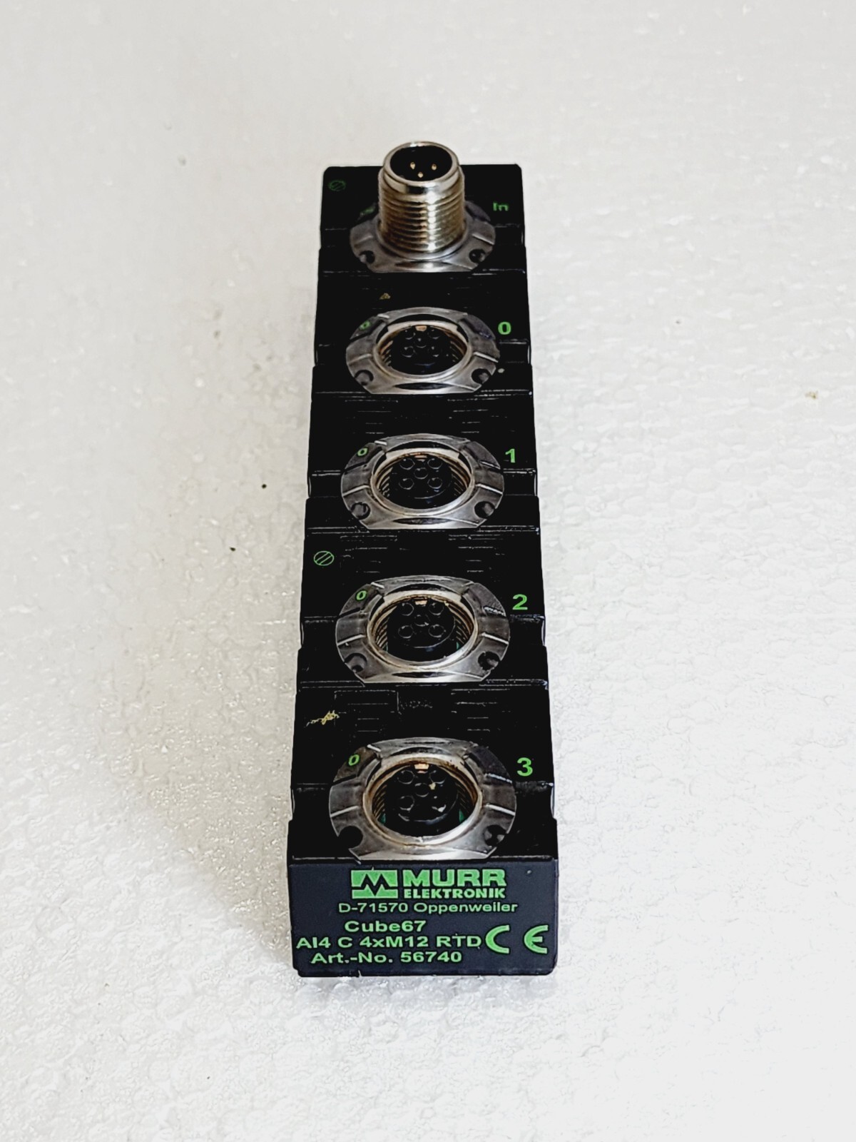 MURR CUBE67 I/O COMPACT MODULE AI4C 4X M12 RTD 4 ANALOG INPUTS 56740 #2