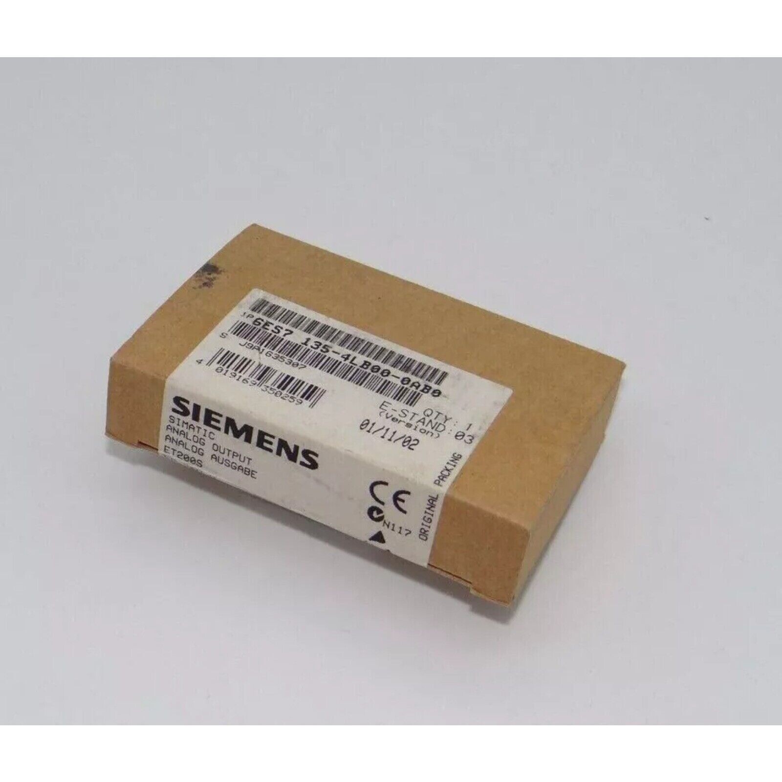 New Siemens 6ES7 135-4LB00-0AB0 6ES7135-4LB00-0AB0 DP Electronics Module ET 200S