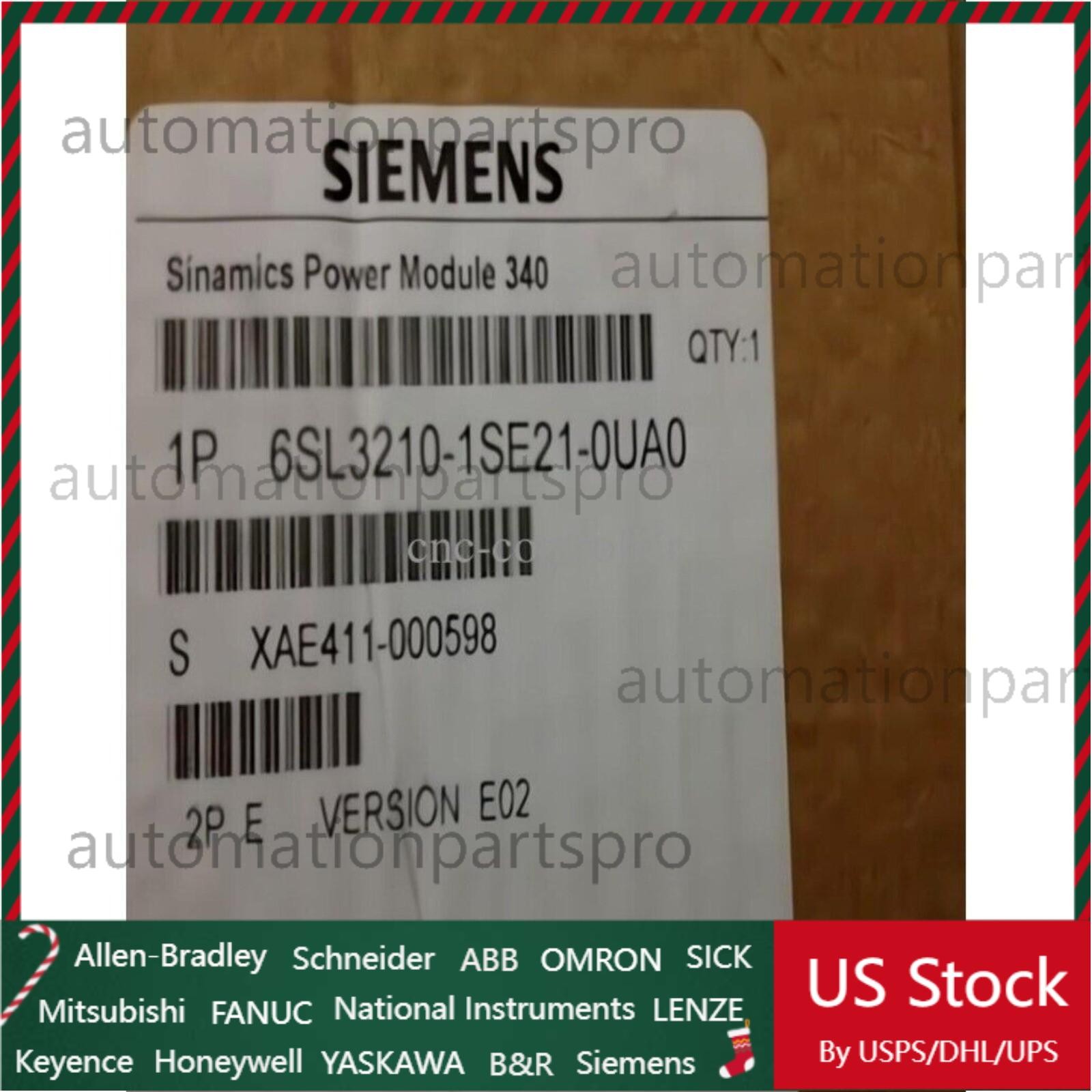 New Siemens converter Power Module PM340 6SL3210-1SE21-0UA0 6SL3 210-1SE21-0UA0