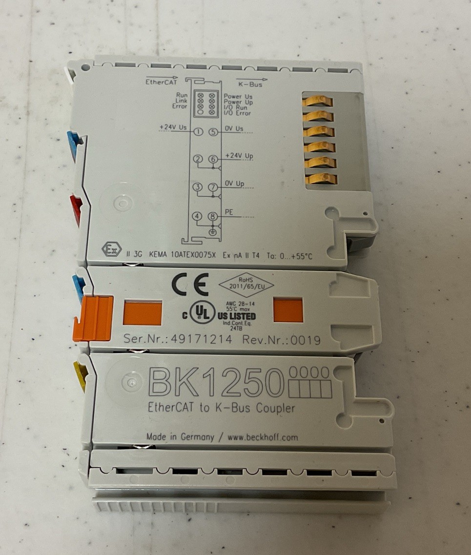 NEW, BECKHOFF BK1250 PLC MODULE K-BUS COUPLER, SERIES 49171214, FREE SHIPPING