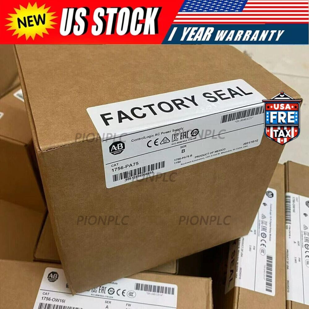 AB 1756-PA75 SER B ControlLogix AC Power Supply Allen Bradley 1756PA75 new