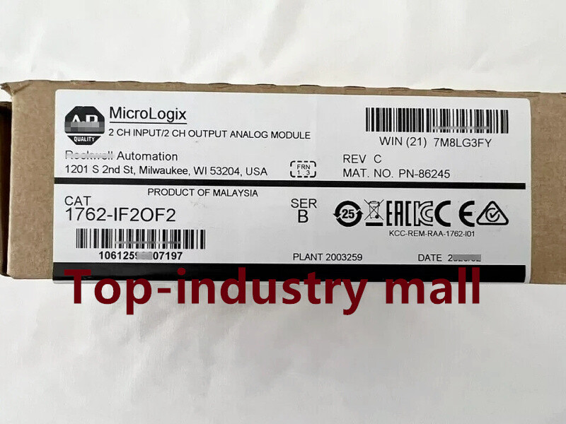 1PCS New Allen Bradley 1762-IF2OF2 SER B FRN 1.2 I/O Analog Module free ship#/