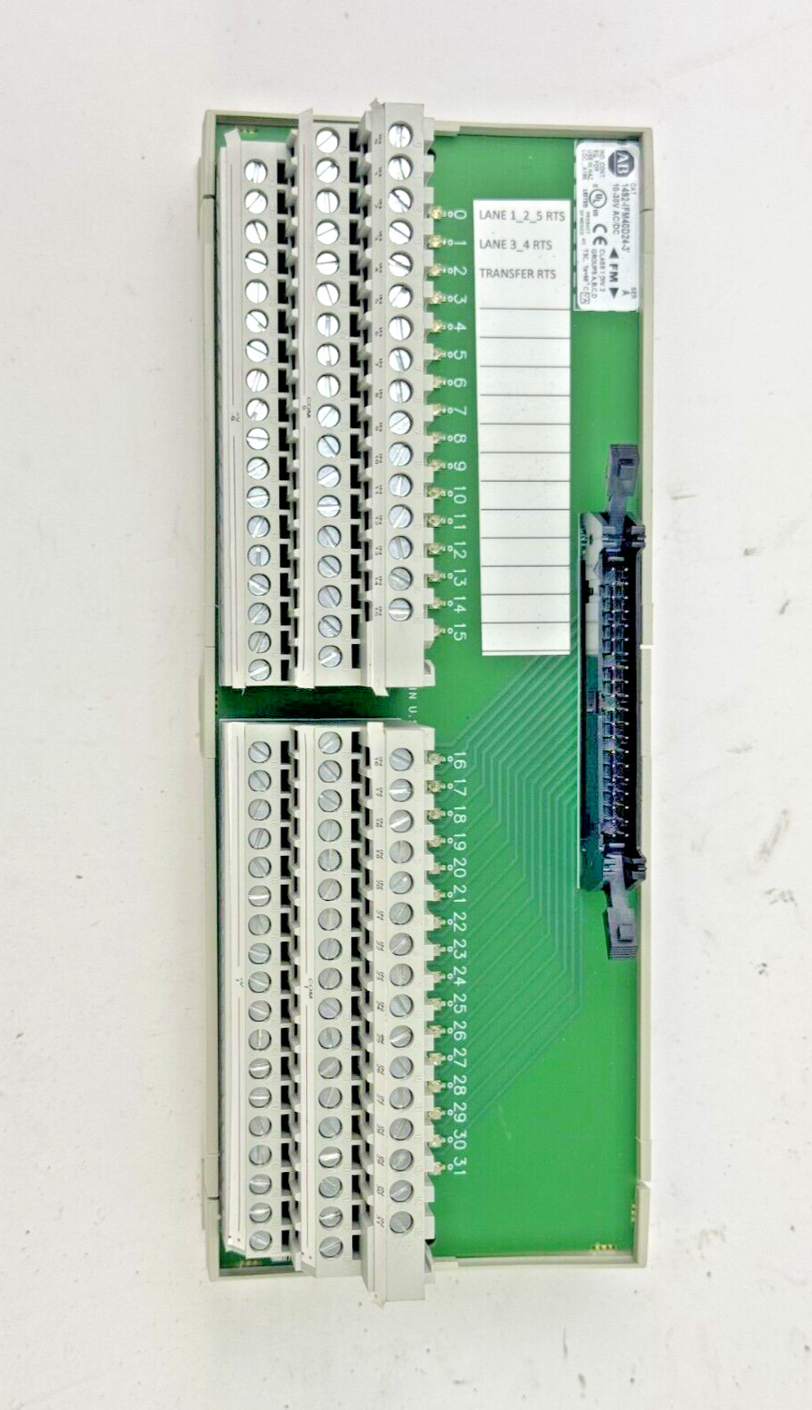 ALLEN-BRADLEY – 1492-IFM40D24-3 SER. A – 40 POINT INTERFACE MODULE 10-30VDC